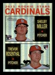 Shelby Miller, Trevor Rosenthal [Black Refractor] #HC96 Baseball Cards 2013 Topps Heritage Chrome Prices