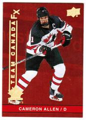 Cameron Allen #FX-5 Hockey Cards 2023 Upper Deck Team Canada Juniors FX Prices