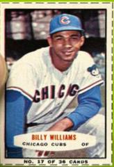 Billy Williams [Hand Cut Kneeling] #17 Baseball Cards 1964 Bazooka Prices