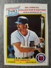 Kirk Gibson [Hand Cut] #28 Baseball Cards 1986 Drake's Prices