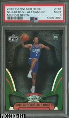 Shai Gilgeous Alexander [Mirror Green] #161 Basketball Cards 2018 Panini Certified Prices