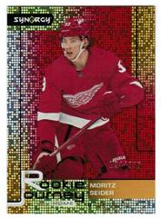 Moritz Seider [Red] #RJ-11 Hockey Cards 2021 Upper Deck Synergy Rookie Journey Home Prices