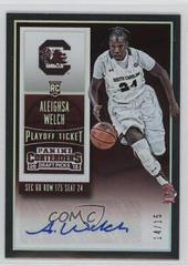 Aleighsa Welch [Autograph Playoff Ticket] Basketball Cards 2015 Panini Contenders Draft Picks Prices