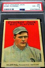 Rube Oldring #8 Baseball Cards 1914 Cracker Jack Prices