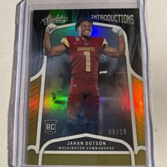 Jahan Dotson [Spectrum Gold] #INT-9 Football Cards 2022 Panini Absolute Introductions Prices