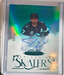 Jordan Eberle [Autograph Green] #SS-9 Hockey Cards 2022 Upper Deck Stature Splendid Skaters Prices