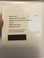 Dalton Kincaid #FFMS-5 Football Cards 2023 Panini Certified Freshman Fabric Mirror Signatures Prices