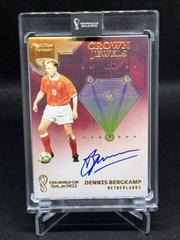 Dennis Bergkamp [Gold] #CJ-DB Soccer Cards 2022 Panini Eminence FIFA World Cup Crown Jewels Autographs Prices