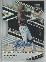 Ed Howard [Aspirations Die Cut Signature] #16 Baseball Cards 2020 Panini Elite Extra Edition Prices