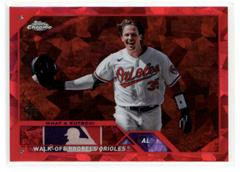 Adley Rutschman [Red] #USCS275 Baseball Cards 2023 Topps Chrome Update Sapphire Prices