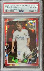 Luka Modric [Red] Soccer Cards 2020 Topps Chrome UEFA Champions League Sapphire Prices