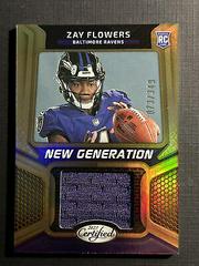 Zay Flowers [Bronze] #NGJM-4 Football Cards 2023 Panini Certified New Generation Jerseys Mirror Prices