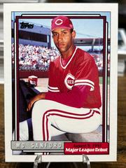 Mo Sanford Baseball Cards 1992 Topps '91 M.L. Debut Prices