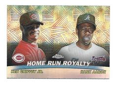 H. Aaron, K. Griffey [Refractor] Baseball Cards 2001 Topps Chrome Combos Prices