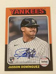 Jasson Dominguez #ROA-JD Baseball Cards 2024 Topps Heritage Real One Autograph Prices