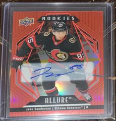 Jake Sanderson [Red Rainbow Autograph] #153 Hockey Cards 2022 Upper Deck Allure Prices