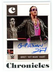 Bret 'Hit Man' Hart #CS-BHH Wrestling Cards 2022 Panini Chronicles WWE Signatures Prices