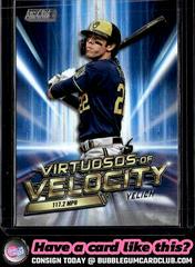 Christian Yelich [Black] Baseball Cards 2023 Stadium Club Virtuosos of Velocity Prices