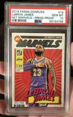 LeBron James [Press Proof] #19 Basketball Cards 2019 Panini Donruss Net Marvels Prices