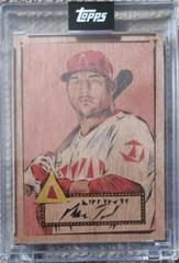 Mike Trout [Shipwreck Wood] Baseball Cards 2022 Topps X Naturel 1952 Encased Art Prices