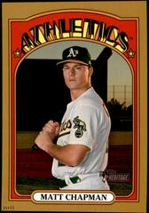 Matt Chapman [5x7 Gold] #123 Baseball Cards 2021 Topps Heritage Prices
