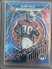 Jerry Rice [Blue] Football Cards 2022 Panini Mosaic Overdrive Prices