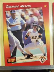 Orlando Merced #16 Baseball Cards 1992 Panini Donruss Triple Play Prices