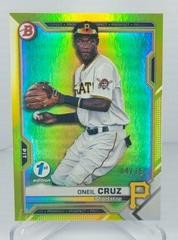 Oneil Cruz [Yellow Foil] #BFE-24 Baseball Cards 2021 Bowman 1st Edition Prices