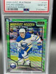 Dylan Cozens [Emerald Surge] Hockey Cards 2020 O Pee Chee Platinum Prices