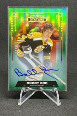 Bobby Orr [Autograph Green] #100 Hockey Cards 2021 Upper Deck Stature Prices