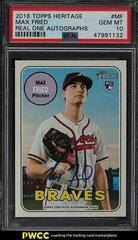 Max Fried #MF Baseball Cards 2018 Topps Heritage Real One Autographs Prices