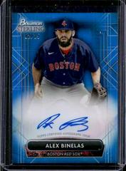Alex Binelas [Blue] Baseball Cards 2022 Bowman Sterling Prospect Autographs Prices