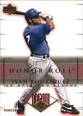 Ivan Rodriguez Baseball Cards 2002 Upper Deck Honor Roll Prices
