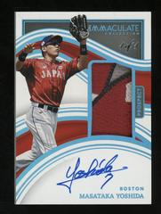 Masataka Yoshida [Prospect Patch Autograph Platinum] #7 Baseball Cards 2023 Panini Immaculate Prices