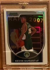 Kevin Durant [Refractor] Basketball Cards 2007 Bowman Chrome Prices