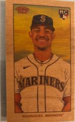 Julio Rodriguez [Wood Paper Stock] Baseball Cards 2022 Topps 206 Prices