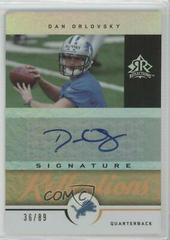 Dan Orlovsky [Gold] Football Cards 2005 Upper Deck Reflections Signatures Prices