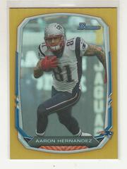 Aaron Hernandez [Gold] #49 Football Cards 2013 Bowman Prices