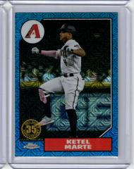Ketel Marte [Blue] #T87C2-2 Baseball Cards 2022 Topps Silver Pack 1987 Chrome Series 2 Prices