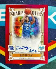 DJ Wagner [Red] #SSA-DW Basketball Cards 2023 Bowman Chrome University Sharp Shooters Autographs Prices