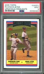 Derek Jeter, Robinson Cano Baseball Cards 2006 Topps Updates & Highlights Prices