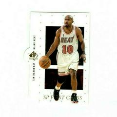 Tim Hardaway Basketball Cards 1998 SP Authentic First Class Prices