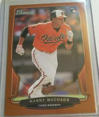Manny Machado [Orange] #4 Baseball Cards 2013 Bowman Draft Picks & Prospects Rookies Prices
