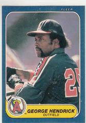 George Hendrick #158 Baseball Cards 1986 Fleer Prices