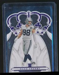 Maxx Crosby [Purple] #CR-21 Football Cards 2019 Panini Chronicles Crown Royale Prices