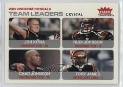 Jon Kitna, Rudi Johnson, Chad Johnson, Tory James [Crystal] Football Cards 2004 Fleer Tradition Prices