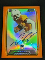 DA'Rick Rogers [Orange Refractor] Football Cards 2013 Bowman Chrome Rookie Autograph Prices