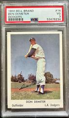 Don Demeter Baseball Cards 1960 Bell Brand Dodgers Prices