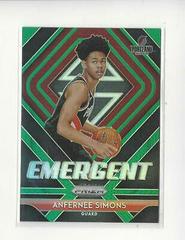 Anfernee Simons [Green Prizm] Basketball Cards 2018 Panini Prizm Emergent Prices