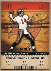 Brad Johnson #83 Football Cards 2003 Fleer Authentix Prices